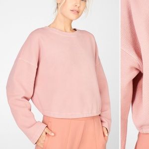 Fabletics tie back sweatshirt in sky blue 💠